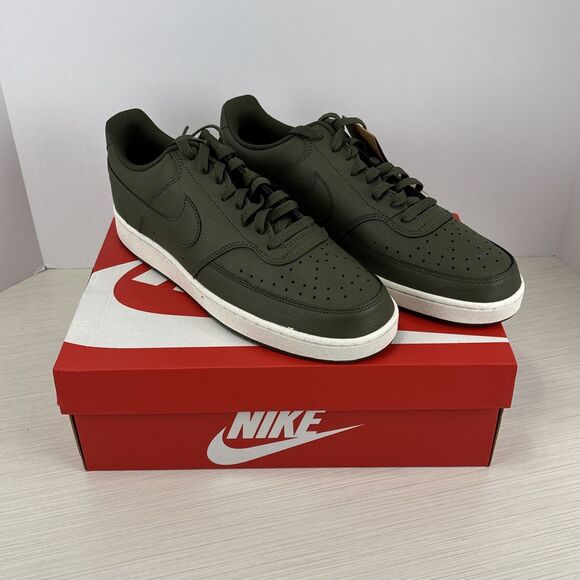 Nike Court Vision Lo NN Shoes Mens Cargo Khaki Green DH2987-300 Size 12 NEW - Picture 1 of 8